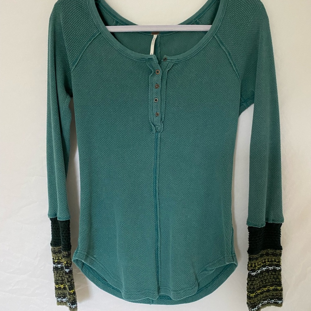 Free people Knit Cuff Henley